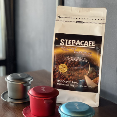 STEPPACAFE-Cà Phê Hạt Rang 100% ARABICA (Túi 500g)