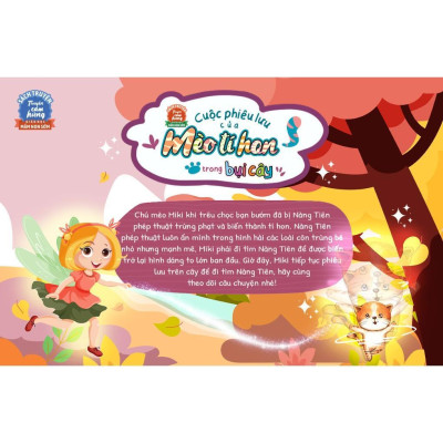 Sách - Cuộc Phiêu Lưu Của Mèo Tí Hon Trong Bụi Cây (20 Stickers Con Vật Đáng Yêu) - Megabook