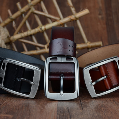 Thắt Lưng Da Bò Chính hãng COWATHER XF001 Đen