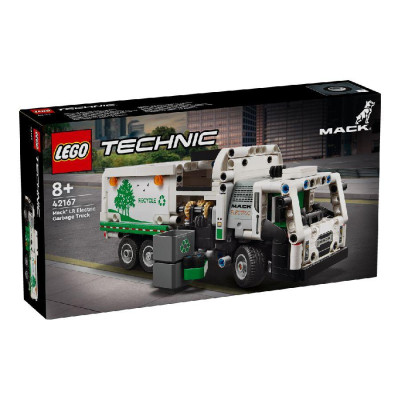 Đồ Chơi Lắp Ráp Xe Tải Rác Điện Mack LR - Mack LR Electric Garbage Truck - Lego Technic 42167 (503 Mảnh Ghép)