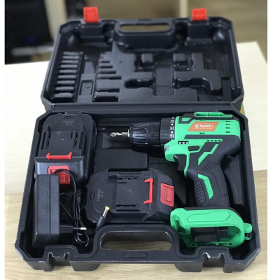 MÁY KHOAN PIN 20V KHÔNG BÚA (MOTOR TỪ) KAZAKI KZ20BC (2 PIN 20V-1.5AH, 1 SẠC)- HÀNG CHÍNH HÃNG