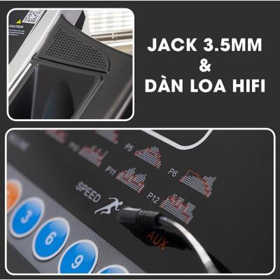 Máy Chạy Bộ Lifesport LS-8, Máy Chạy Bộ Tích Hợp 12 Bài Tập Cơ Bản Tới Nâng Cao,Có Thể Gập Gọn Di Chuyển Dễ Dàng