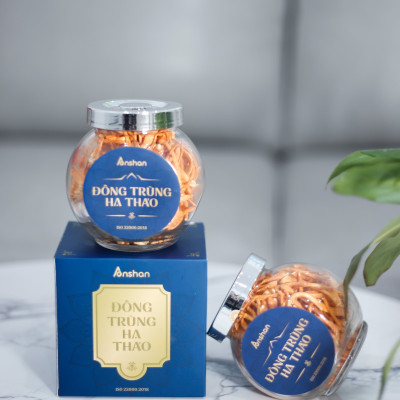 Đông Trùng Hạ Thảo Anshan Sấy Thăng Hoa Cao Cấp - Đậm Đặc, Hàm Lượng Dinh Dưỡng Cao, Không Chất Bảo Quản - Hộp 20G