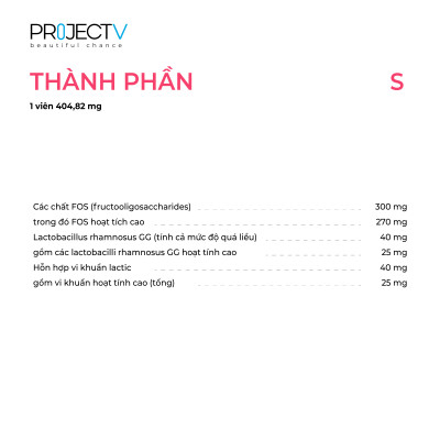 [TẶNG 5 TÚI PV ZIP] Thực Phẩm Sức Khoẻ S+P+A | V Alphabet - Sự Bình Tĩnh, Chống Oxy Hóa & Tiêu Hóa Khỏe - PROJECT V - Xuất xứ Pháp, Hàng Chính Hãng