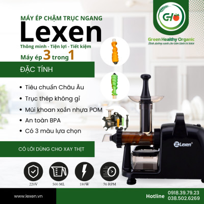 Máy Ép Chậm, Máy Ép Hoa Quả Rau Củ Cho Gia Đình Tiện Dụng BH 12 Tháng – Hàng Nhập Khẩu