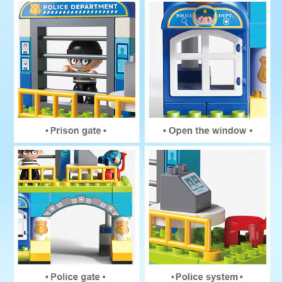 FEELO - 42005 - Lắp Ráp Đồn Cảnh Sát (63 Chi Tiết)