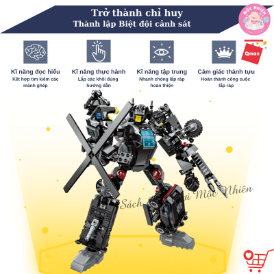 Đồ Chơi Lắp Ráp Xếp Hình: Biệt Đội Cảnh Sát - Qman 41107 (741 Chi tiết)