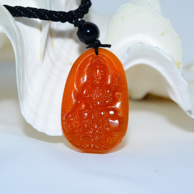 Phật Bản Mệnh Đá Mã Não Đỏ_Phật bản mệnh cho người mệnh Hỏa, mệnh Thổ_Mặt Phật đá phong thủy