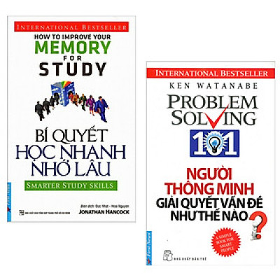Combo Sách Kỹ Năng Mềm Cực Hay: Người Thông Minh Giải Quyết Vấn Đề Như Thế Nào? + Bí Quyết Học Nhanh Nhớ Lâu (Bí Quyết Biến "Khờ Khạo" Thành "Thông Minh" Một Cách Nhanh Chóng / Tặng Kèm Bookmark Green Life)