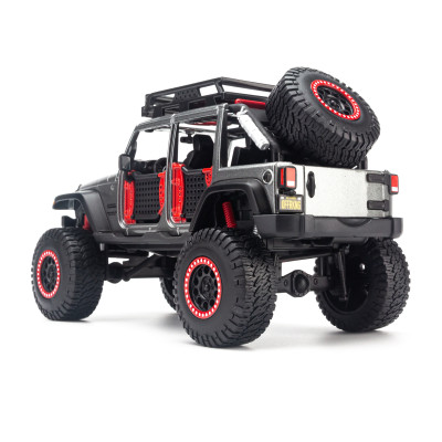 Mô Hình Xe Design Off-Road Kings 2017 Jeep Wrangler Unlimited Grey 1:24 Maisto MH-32523