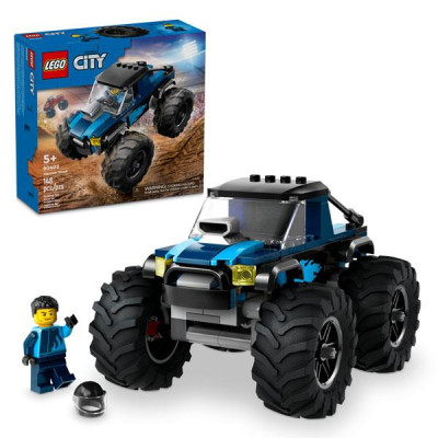 Đồ Chơi Lắp Ráp Chiến Xe Monster Xanh Dương - Blue Monster Truck - Lego City 60402 (148 Mảnh Ghép)