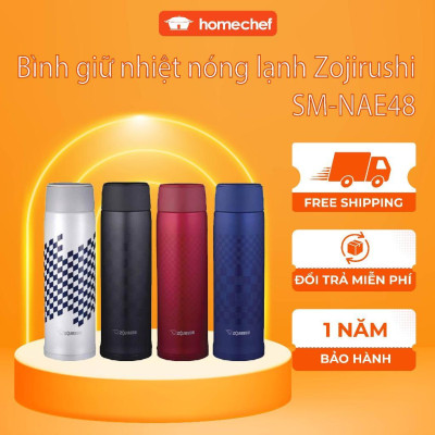 Bình giữ nhiệt nóng-lạnh Zojirushi 480ml SM-NAE48, sản xuất tại Thái Lan, bảo hành giữ nhiệt 1 năm | Hàng chính hãng