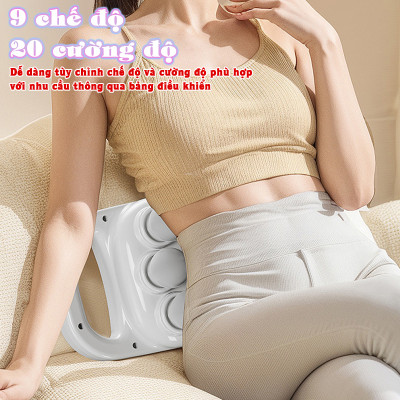 Máy massage đấm lưng và giãn cơ toàn thân 6 đầu Nikio NK-272 Pro - 9 chế độ, 20 cấp tốc độ mát xa