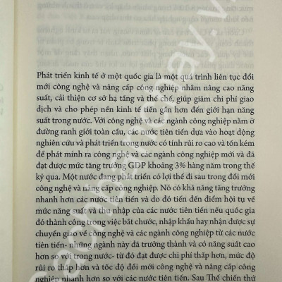 Cuộc Truy Cầu Sự Thịnh Vượng - Làm Sao Để Các Nền Kinh Tế Đang Phát Triển Cất Cánh (Tác giả: Justin Yifu Lin)