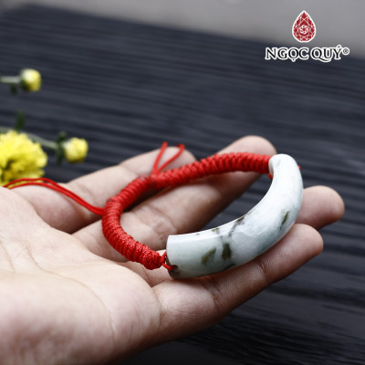 Vòng cẩm thạch thắt dây đỏ mệnh hỏa, mộc - Ngọc Quý Gemstones