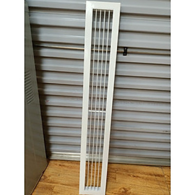 cửa gió nan thẳng bầu dục 1000x150mm ( 1mx15cm) chất liệu nhôm cho điều hòa âm trần