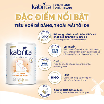 Combo 3 lon Sữa dê Kabrita số 3 cho trẻ trên 24 tháng - Lon 800g