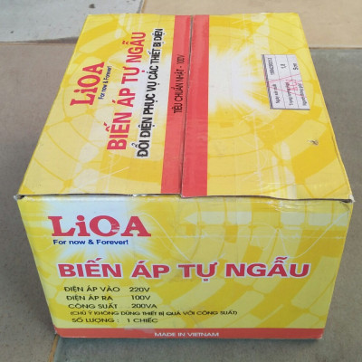 Bộ đổi nguồn 220v sang 100v lioa 200va