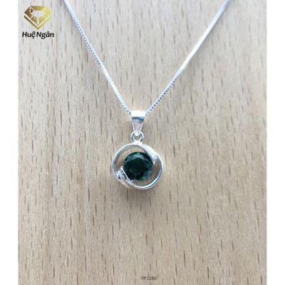 Dây chuyền bạc 925 Huệ Ngân - Vòng tròn may mắn PP1288
