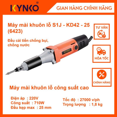Máy mài khuôn lỗ cầm tay chính hãng Kynko S1J- KD42 -25 Chống bụi, chống nước # 6423 giá tốt