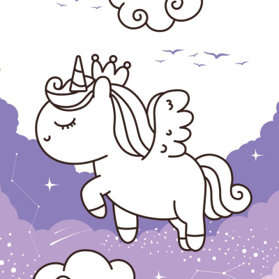 Tô Màu Diệu Kỳ - Kỳ Lân Nhỏ (MEGA)