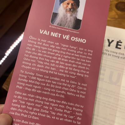 YÊU – Osho - Lâm Đặng Cam Thảo dịch - First News - bìa mềm