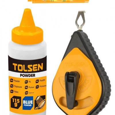 CUỘN DÂY PHẤN 30M CÓ THƯỚC THỦY TOLSEN 42013 - HÀNG CHÍNH HÃNG