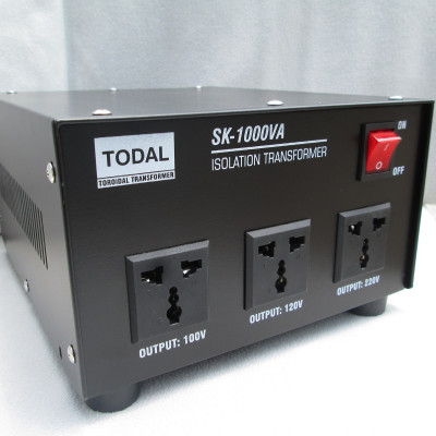 Biến áp xuyến cách ly TODAL-  1kVA ngõ ra 220v, 120v, 100v dây đồng