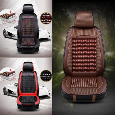Lót Ghế Ô Tô - Bọc Ghế Ô Tô - Lót Ghế Hạt Gỗ Cao Cấp Chống Nóng, Massage Lưng