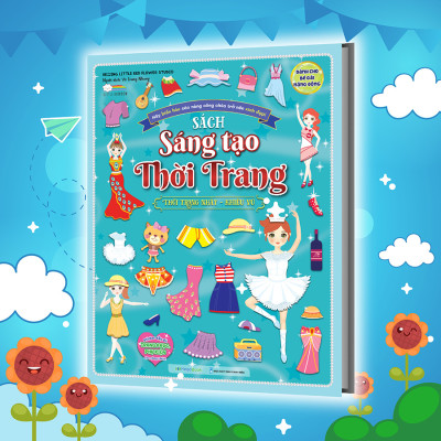 Sách Sáng tạo thời trang: Thời trang nhảy - khiêu vũ (Hơn 100 stickers)