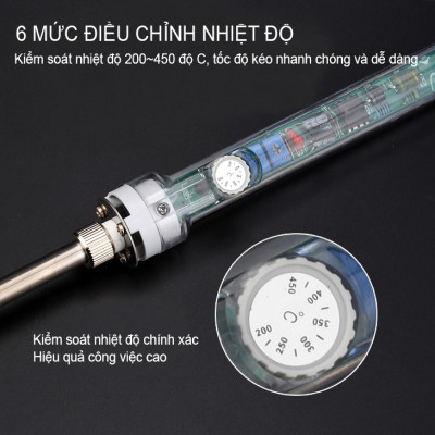 Mỏ Hàn Điều Chỉnh Nhiệt Độ NO 907 220V 60W - Hàng Nhập Khẩu