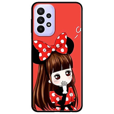 Ốp lưng dành cho Samsung A23 4G - A53 5G - A73 mẫu Cô Gái Đầm Chấm Bi