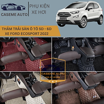 [FORD ECOSPORT] Thảm Trải Sàn, Lót Sàn Ô Tô 5D 6D Thiết Kế Theo Xe FORD ECOSPORT 2022 Chống Nước, Không Mùi - MẪU Ô VUÔNG - Hàng Chính Hãng