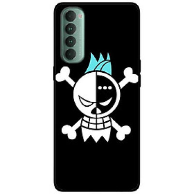 Ốp lưng dành cho Oppo Reno 4 Pro mẫu Đầu Lâu Tóc Xanh