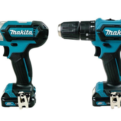 BỘ SẢN PHẨM MÁY KHOAN BÚA, MÁY VẶN VÍT PIN 12V MAKITA CLX228S (1 SẠC NHANH  2 PIN 12VMAX 1.5AH ) - HÀNG CHÍNH HÃNG