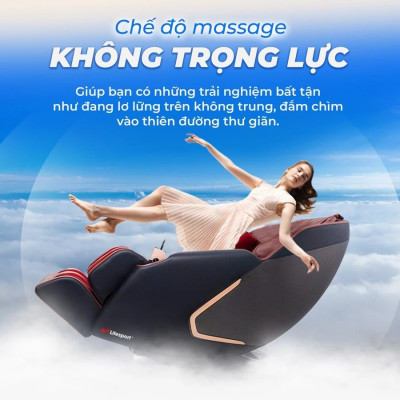 Ghế Massage Toàn Thân Lifesport LS-900, Ghế Massage Có 8 Chương Trình Massage Và 5 Bài Thủ Công Và 3 Bài Hỗ Trợ Giấc Ngủ