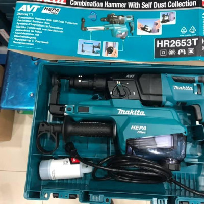 MÁY KHOAN ĐỘNG LỰC VỚI HỆ THỐNG HÚT BỤI 800W MAKITA HR2653T - HÀNG CHÍNH HÃNG