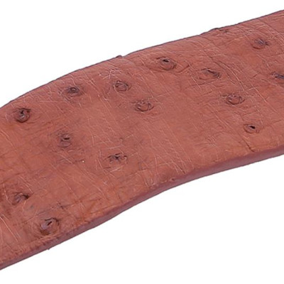 Thắt Lưng Nam Da Đà Điểu Bản Lớn Da Hột Huy Hoàng HT4436 - Nâu Đỏ