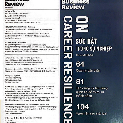 HBR On - Sức Bật Trong Sự Nghiệp (Tái Bản)