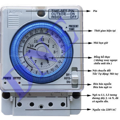 Công Tắc Hẹn Giờ, Timer hẹn giờ cơ Camsco TN35-N
