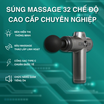 Máy massage cầm tay Smart Trend MS32N 32 chế độ 8 đầu mát xa chính hãng