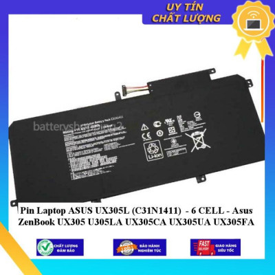 Pin dùng cho Laptop ASUS UX305L (C31N1411) Asus ZenBook UX305 U305LA UX305CA UX305UA UX305FA - Hàng Nhập Khẩu New Seal