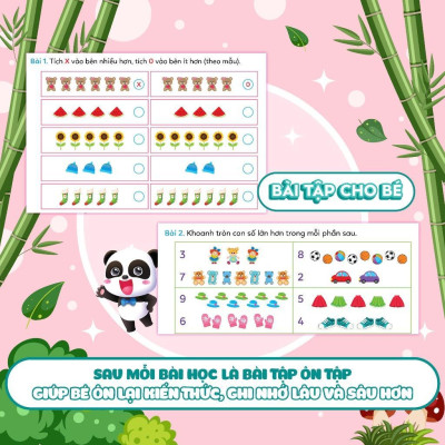 Sách - Phiếu Luyện Toán Tư Duy Cùng Gấu Kiki 4 - Tách Gộp Nhóm Số Lượng - Làm Quen Với So Sánh - Megabook