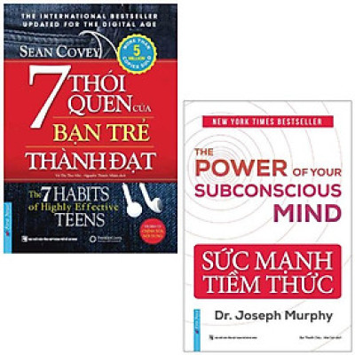 Combo Sách Sức Mạnh Tiềm Thức + 7 Thói Quen Của Bạn Trẻ Thành Đạt (Bộ 2 Cuốn)