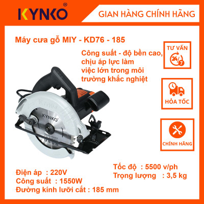 Máy cưa gỗ - KD76 cầm tay giá tốt chính hãng Kynko MIY- KD76 -185 # 6761