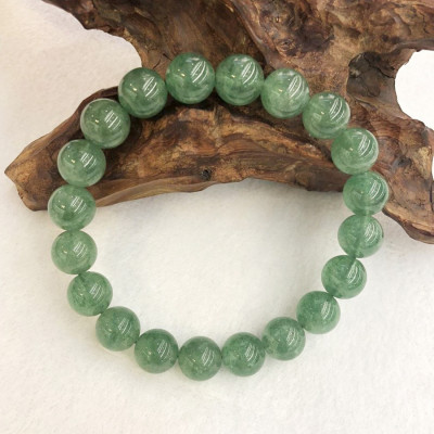 Vòng Đá Thạch Anh Dâu Tây Xanh Cho Người Mạng Mộc Và Mạng Hỏa (10 Li)