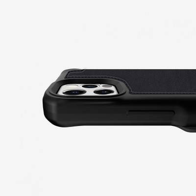 Bao Da Chống Sốc Quân Sự iPhone 12/12 Pro/ Pro Max ITSKINS Hybrid // Folio Leather Antimicrobial - Hàng Chính Hãng