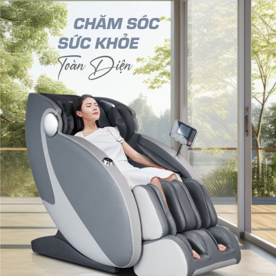 Ghế Massage ELIP E4 - Công nghệ massage 4E, Điều khiển giọng nói, Ấn huyệt gót chân