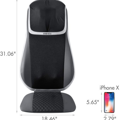 Đệm ghế massage cao cấp công nghệ shiatsu 3D, chức năng tẩm quất HoMedics MCS-847HJ