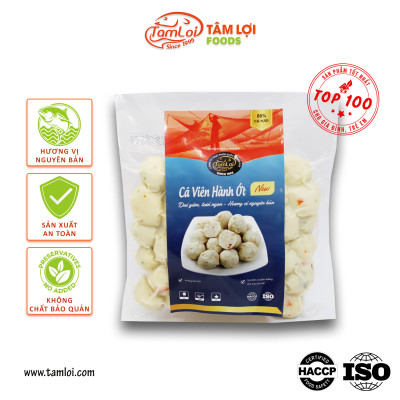 [GIAO NHANH 2H] Viên thả lẩu - Cá viên hành ớt Tâm Lợi 500 gram, loại cao cấp